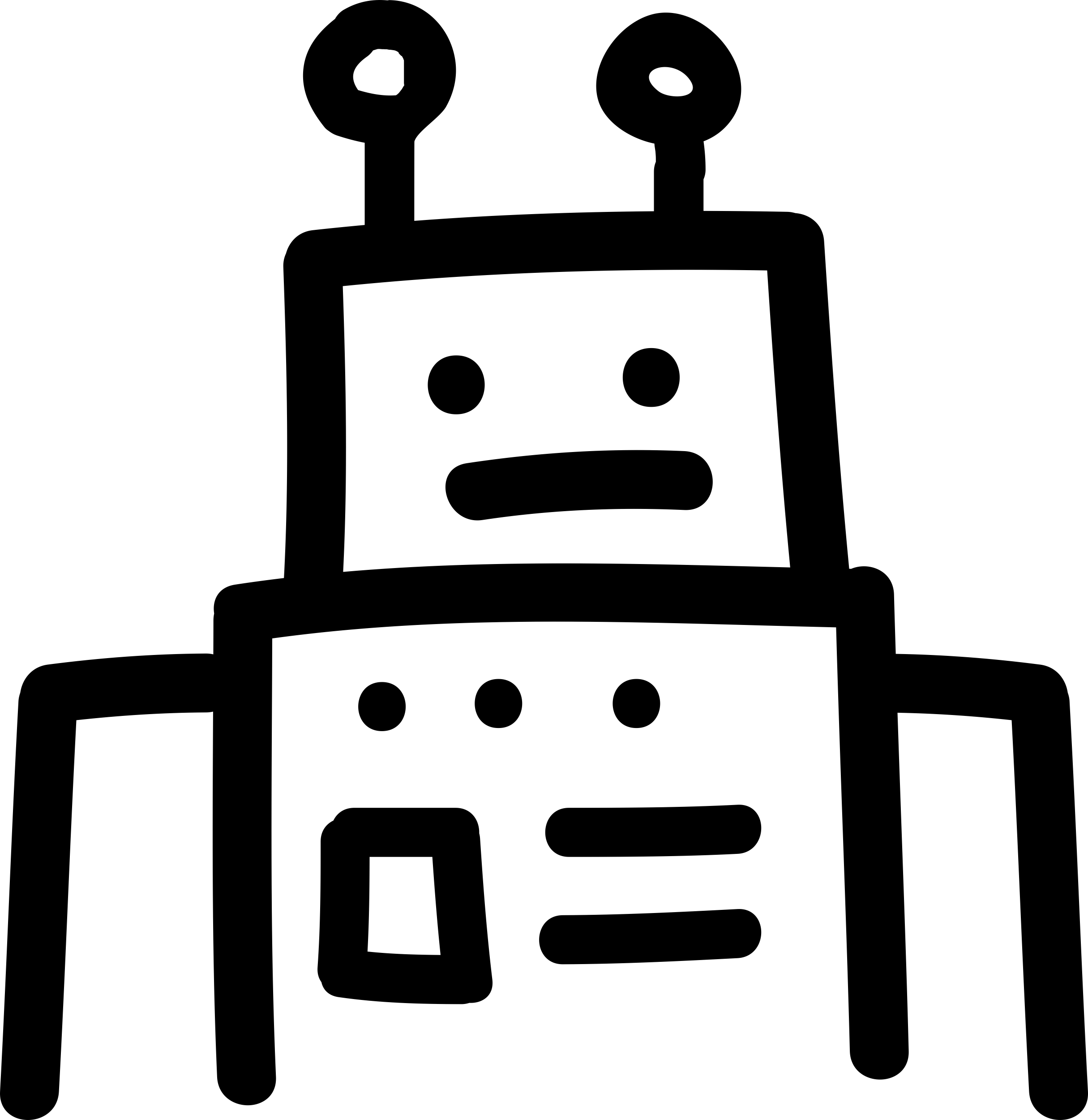 Robot Hand Drawn Outline Silhouette Svg Vector Free Vectors